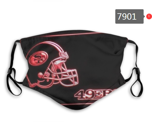 NFL 2020 San Francisco 49ers #13 Dust mask with filter->nfl dust mask->Sports Accessory